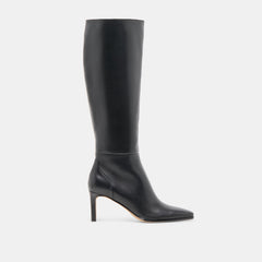 EMMI NARROW CALF BOOTS BLACK LEATHER