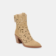 ZENOBI BOOTIES DK TAUPE SUEDE