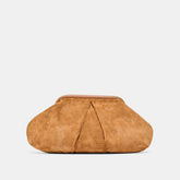 SAHARA CLUTCH COGNAC SUEDE