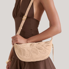 LIPARI CROSSBODY BEIGE SUEDE