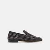 ARMOND FLATS BLACK WOVEN LEATHER