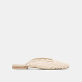 AUBRIE FLATS IVORY MACRAME MESH