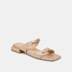 LAVERN SANDALS GOLD METALLIC LEATHER