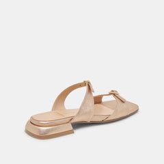 LAVERN SANDALS GOLD METALLIC LEATHER
