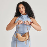 VERONA SHOULDER BAG BEIGE SUEDE