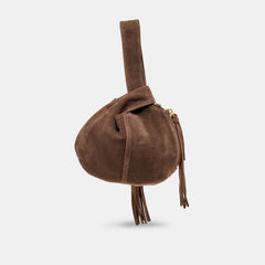 ZURY HANDBAG ESPRESSO SUEDE