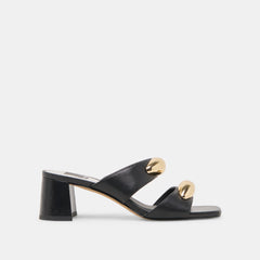 BARNET HEELS BLACK LEATHER