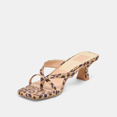 BREVEL HEELS DK LEOPARD PRINTED SUEDE