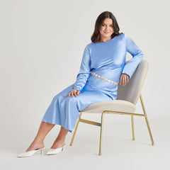 CLAYTN PEARL HEELS TRUE WHITE SATIN