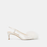 KAMY HEELS TRUE WHITE SATIN