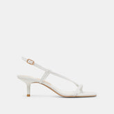 LAURY HEELS TRUE WHITE LEATHER