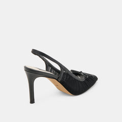 YELA HEELS BLACK TULLE