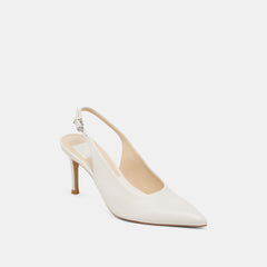ELASI HEELS WHITE LEATHER