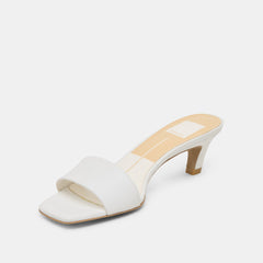 REXA HEELS TRUE WHITE LEATHER