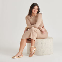 DARLIS SANDALS GOLD DISTRESSED LEATHER