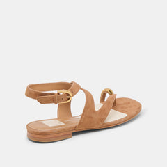 EARLA SANDALS BROWN SUEDE