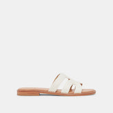 EMON SANDALS WHITE RAFFIA