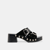 MELODY HEELS BLACK LEATHER