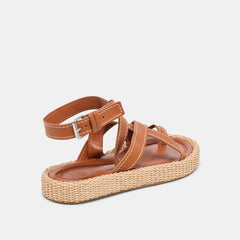 ROXIE SANDALS BROWN LEATHER