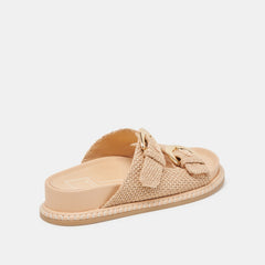 SHAUNY SANDALS NATURAL RAFFIA