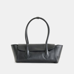 IRENE SHOULDER BAG BLACK LEATHER