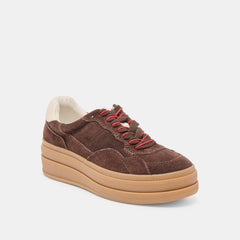 NAOMY H2O SNEAKERS DK BROWN SUEDE