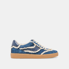 NOTICE LACE SNEAKERS NAVY SUEDE