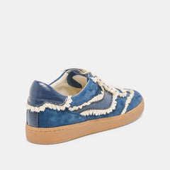 NOTICE LACE SNEAKERS NAVY SUEDE