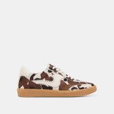 NOTICE STITCH SNEAKERS COCOA TAURUS CALF HAIR