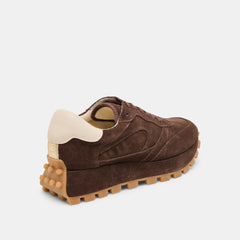 TRICIA SNEAKERS DK BROWN SUEDE