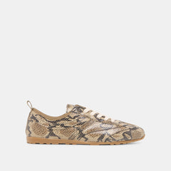 VIPER SNEAKERS SNAKE PRINT EMBOSSED LEATHER