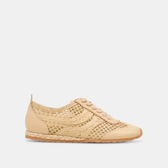 DREAM SNEAKERS LT NATURAL WOVEN RAFFIA
