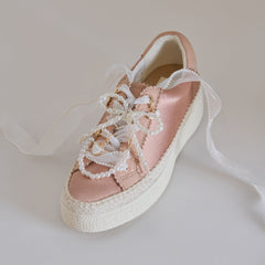 PEARL CURLY ORGANZA LACE TRUE WHITE