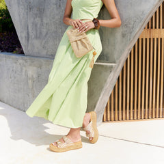 WIXIE SANDALS GOLD MULTI BEADS