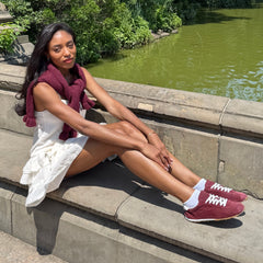 SERINA SNEAKERS BURGUNDY SUEDE