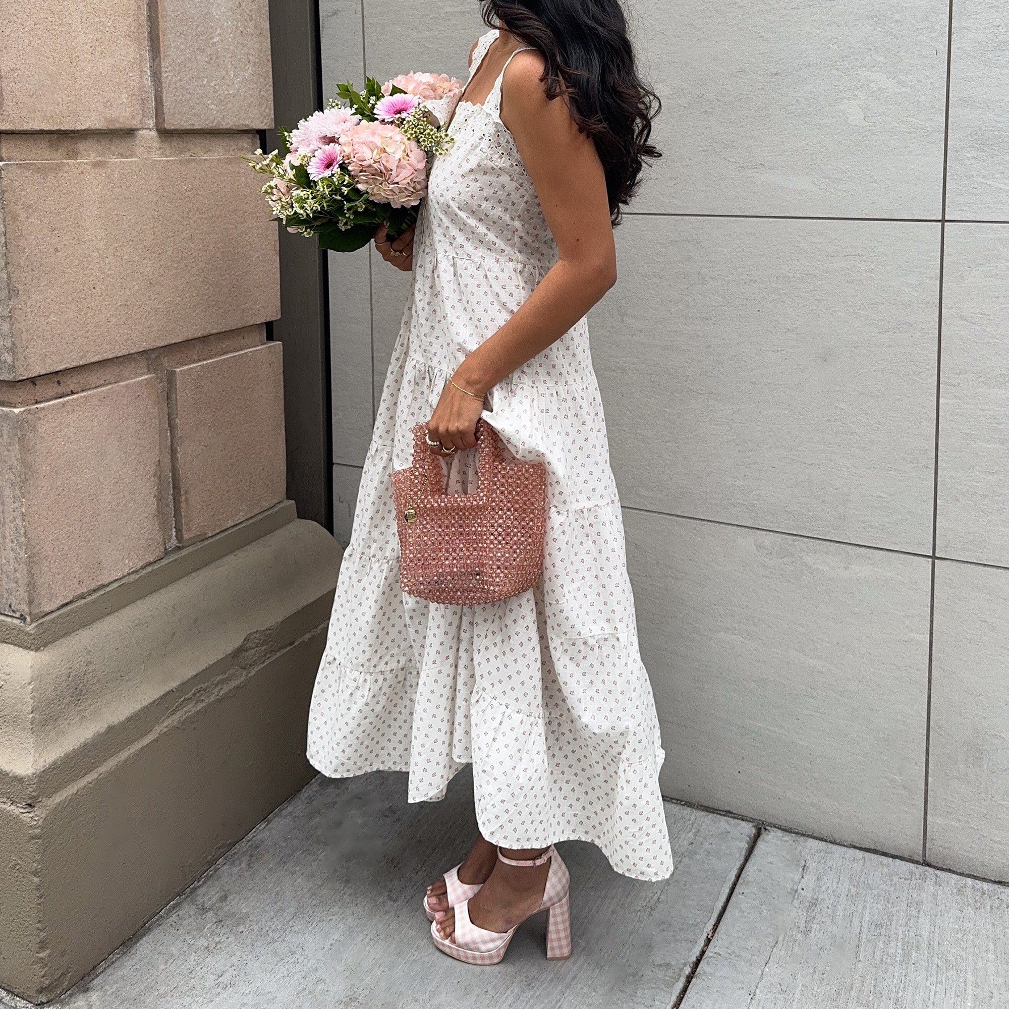 MAREL HANDBAG CHAMPAGNE BEADED