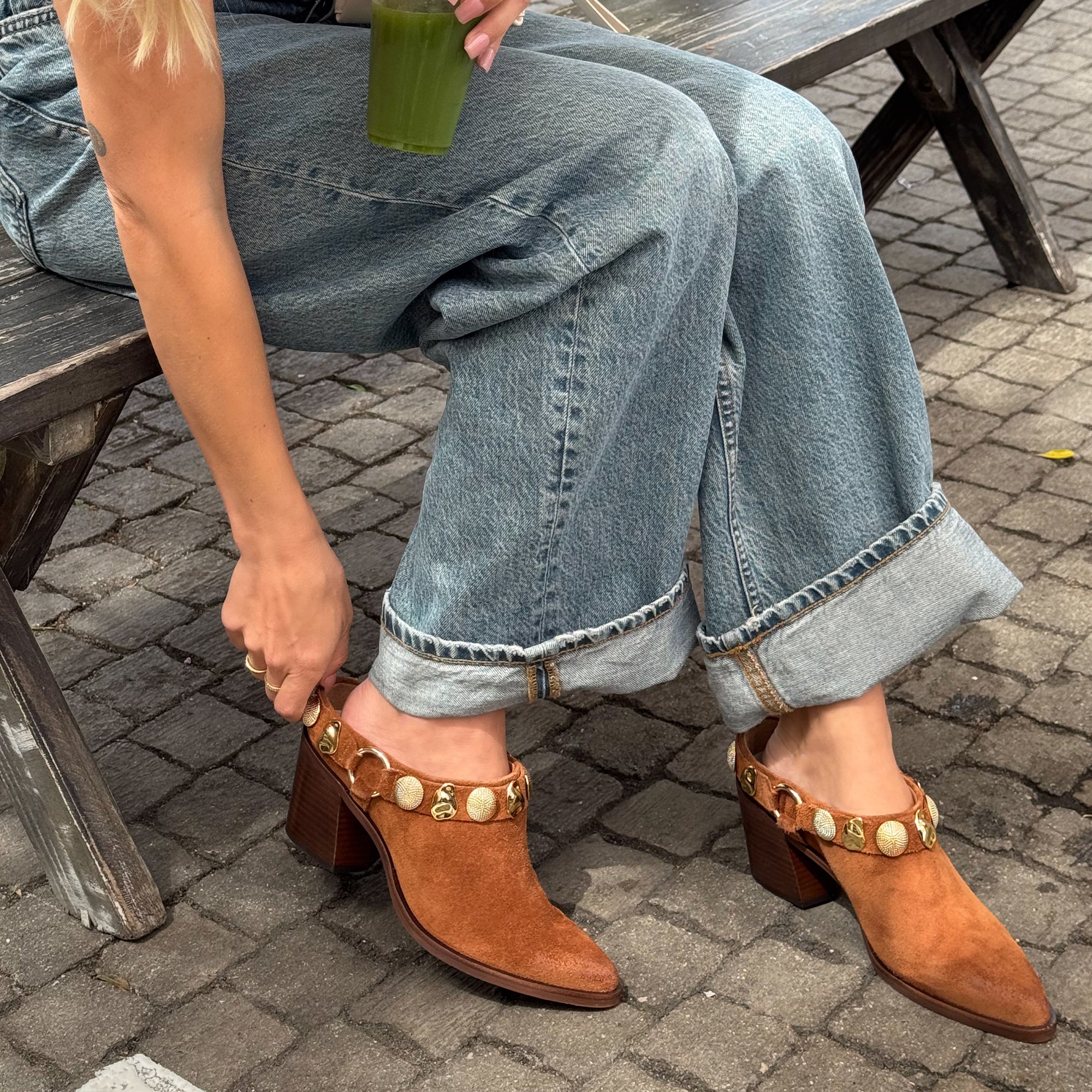 KANYON HEELS BROWN SUEDE