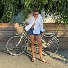 PIERS SANDALS BEIGE CROCO EMBOSSED LEATHER