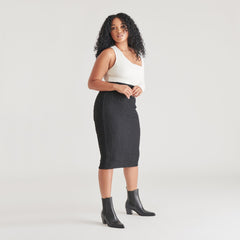 SHADIE H2O WIDE BOOTIES BLACK LEATHER