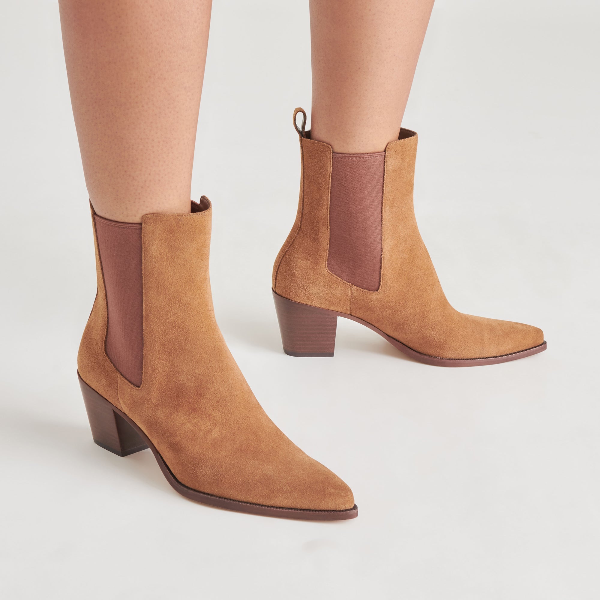 SHADIE H2O WIDE BOOTIES BROWN SUEDE