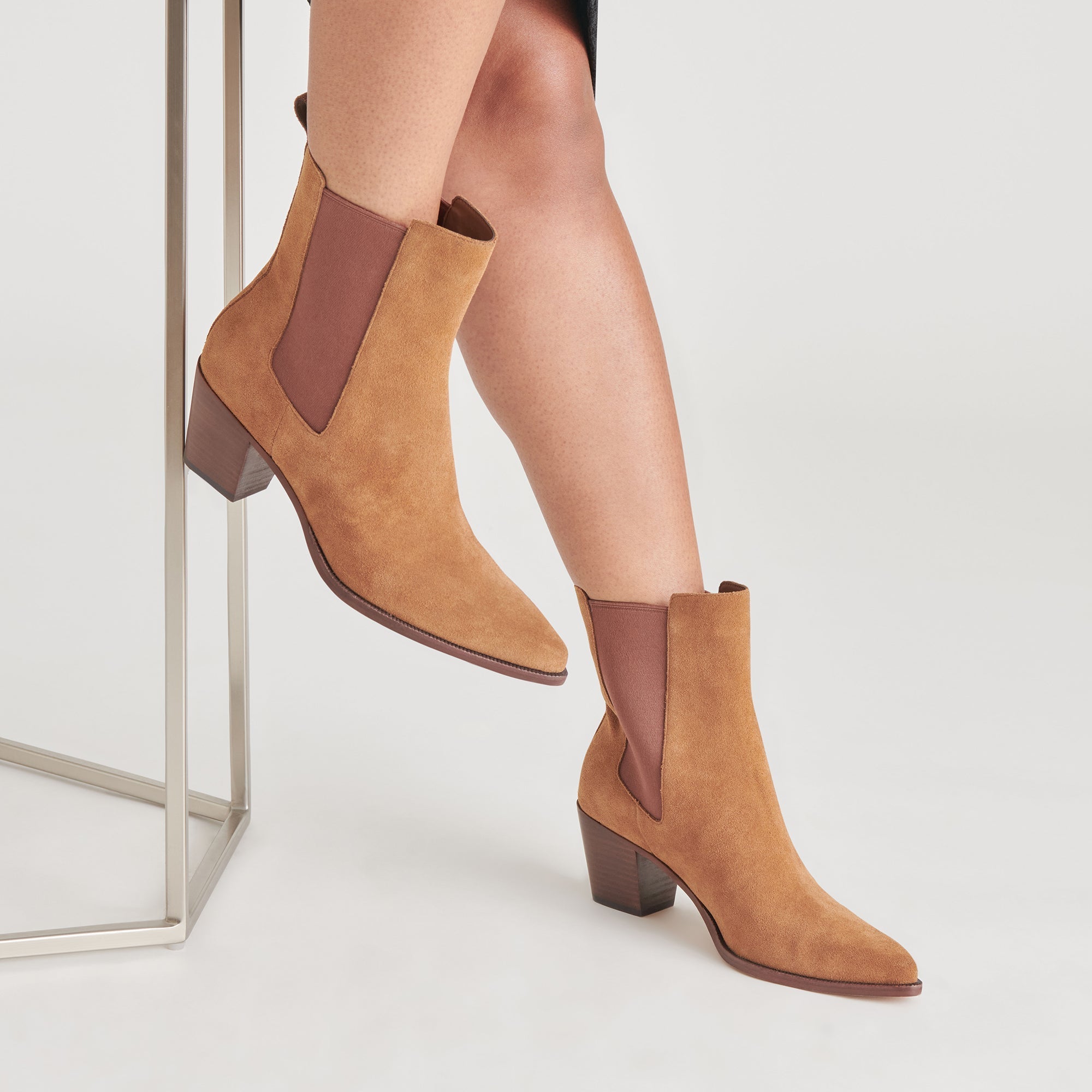 SHADIE H2O WIDE BOOTIES BROWN SUEDE