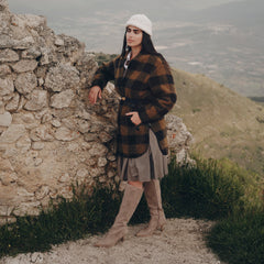 ALDY BOOTS HERRINGBONE PRINTED SUEDE