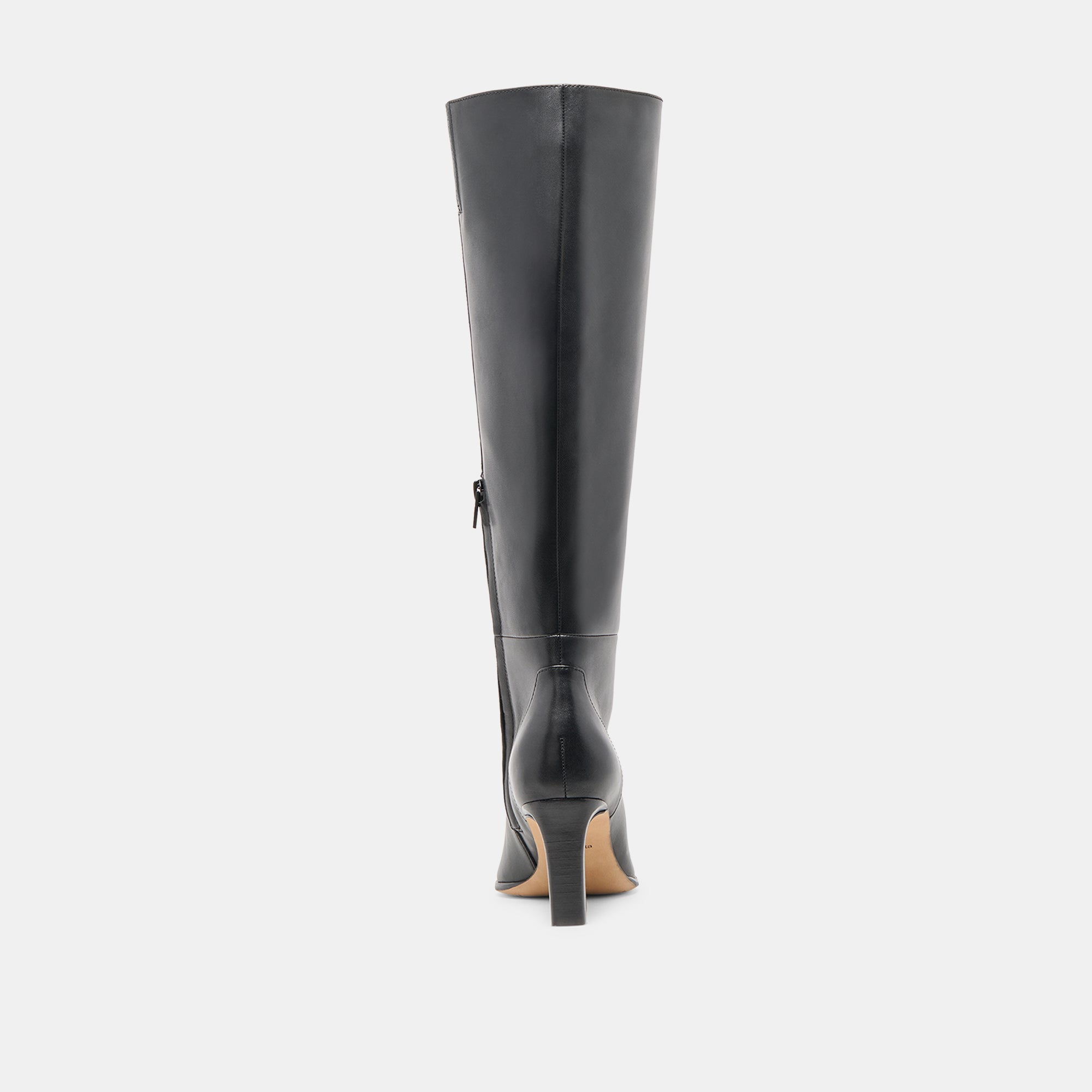 EMMI WIDE CALF BOOTS BLACK LEATHER
