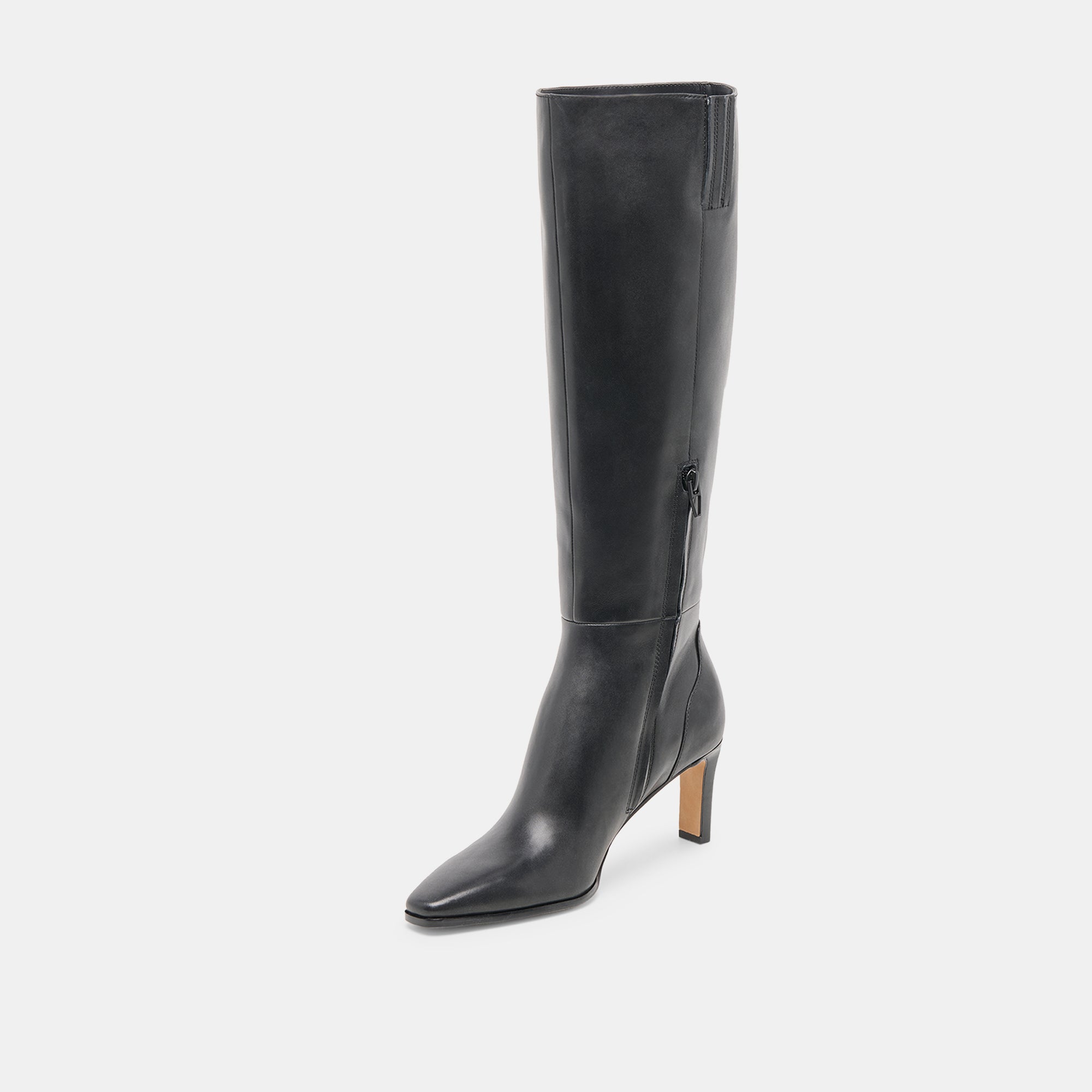 EMMI NARROW CALF BOOTS BLACK LEATHER