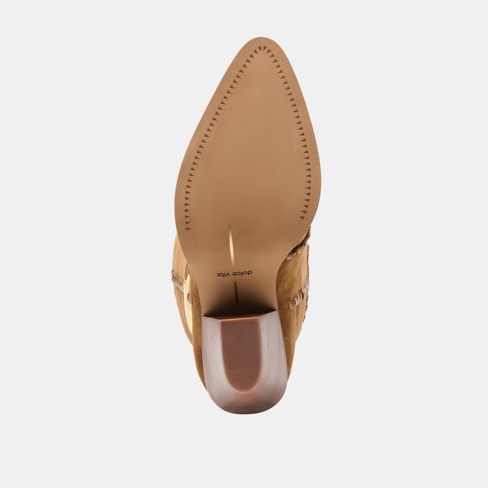 JODY WIDE CALF BOOTS LT BROWN SUEDE