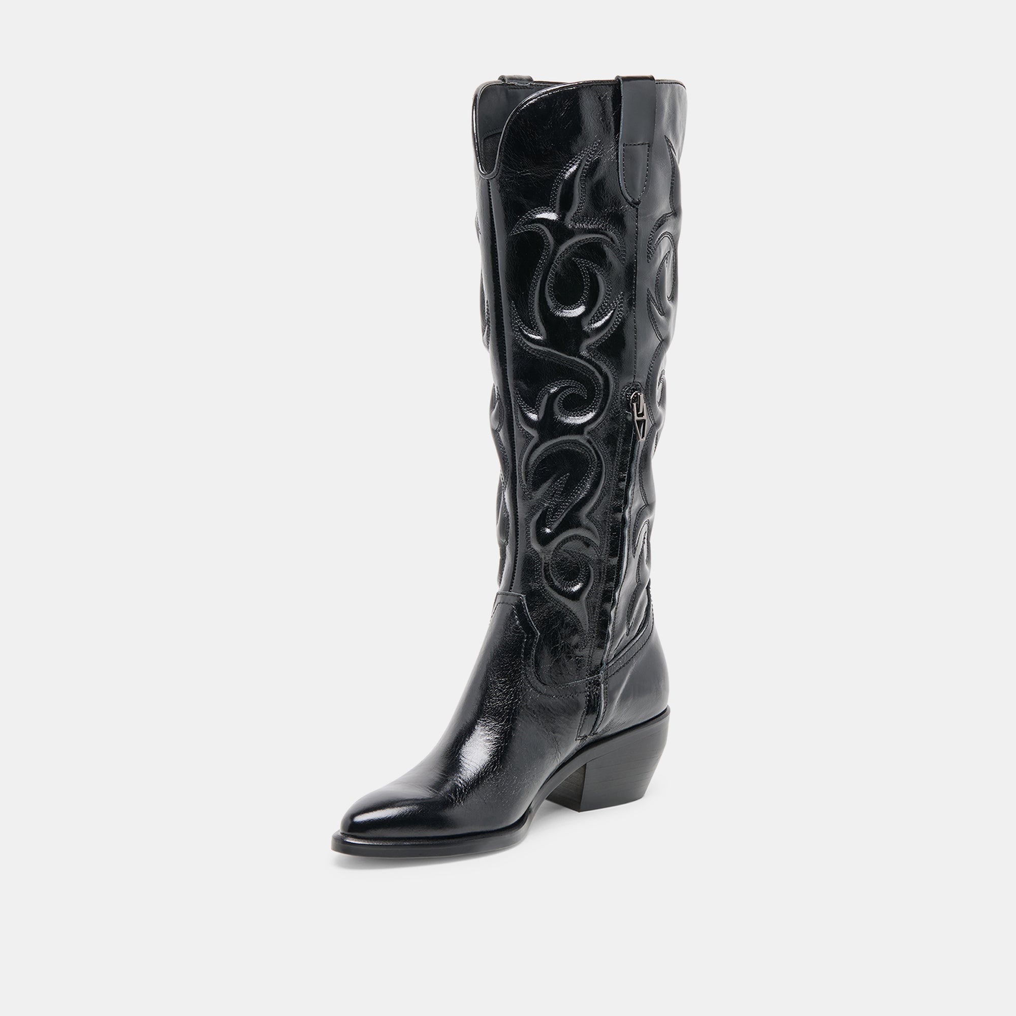 MIRLA BOOTS BLACK LEATHER