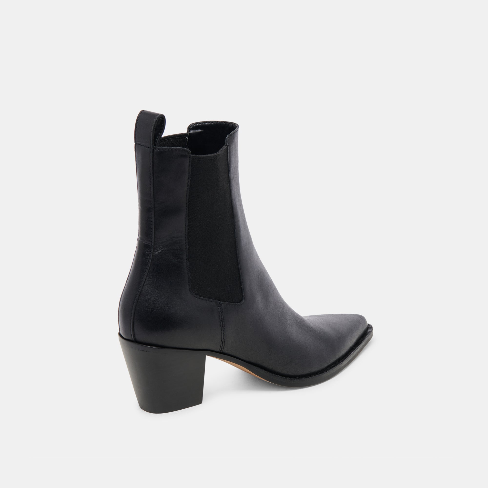 SHADIE H2O WIDE BOOTIES BLACK LEATHER