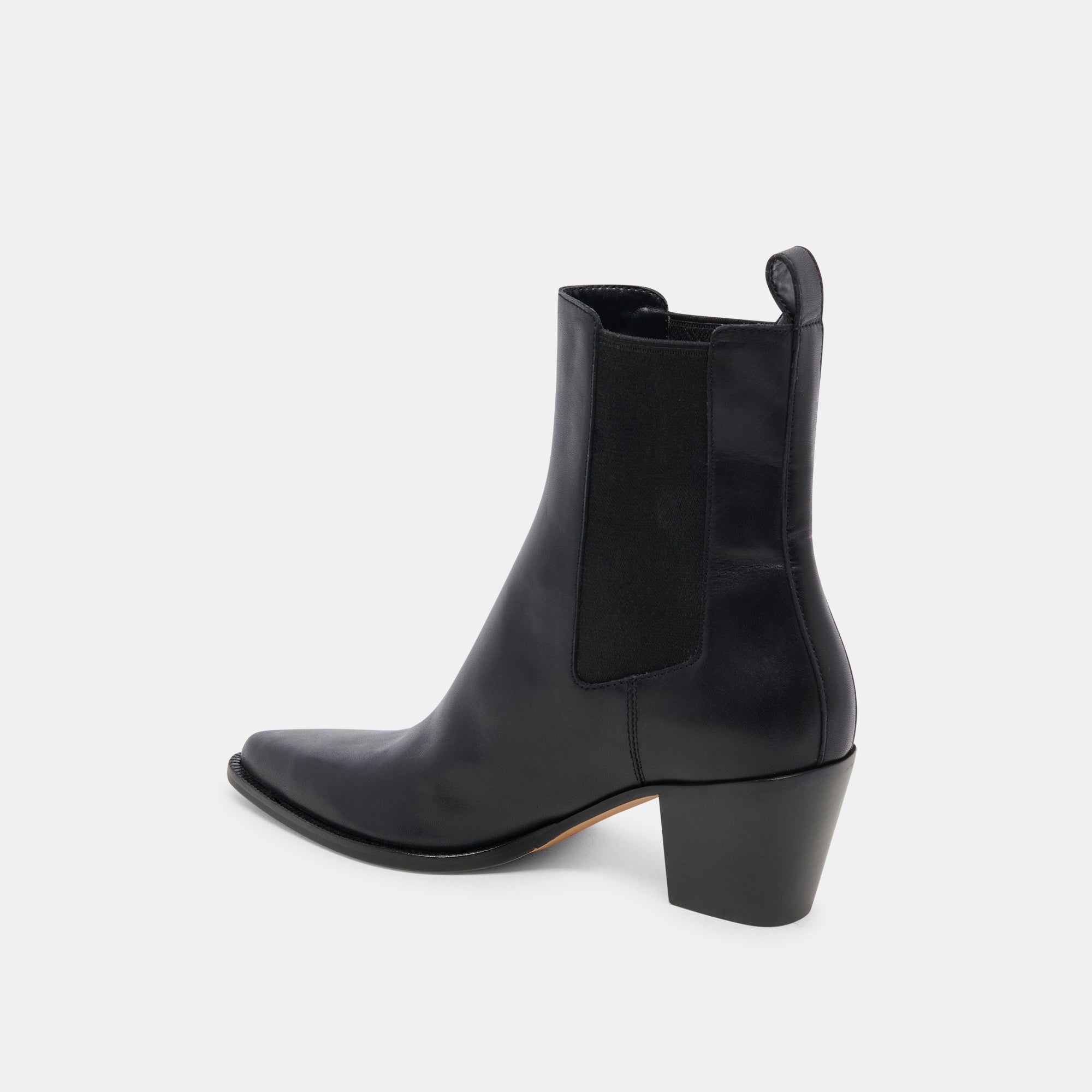 SHADIE H2O WIDE BOOTIES BLACK LEATHER