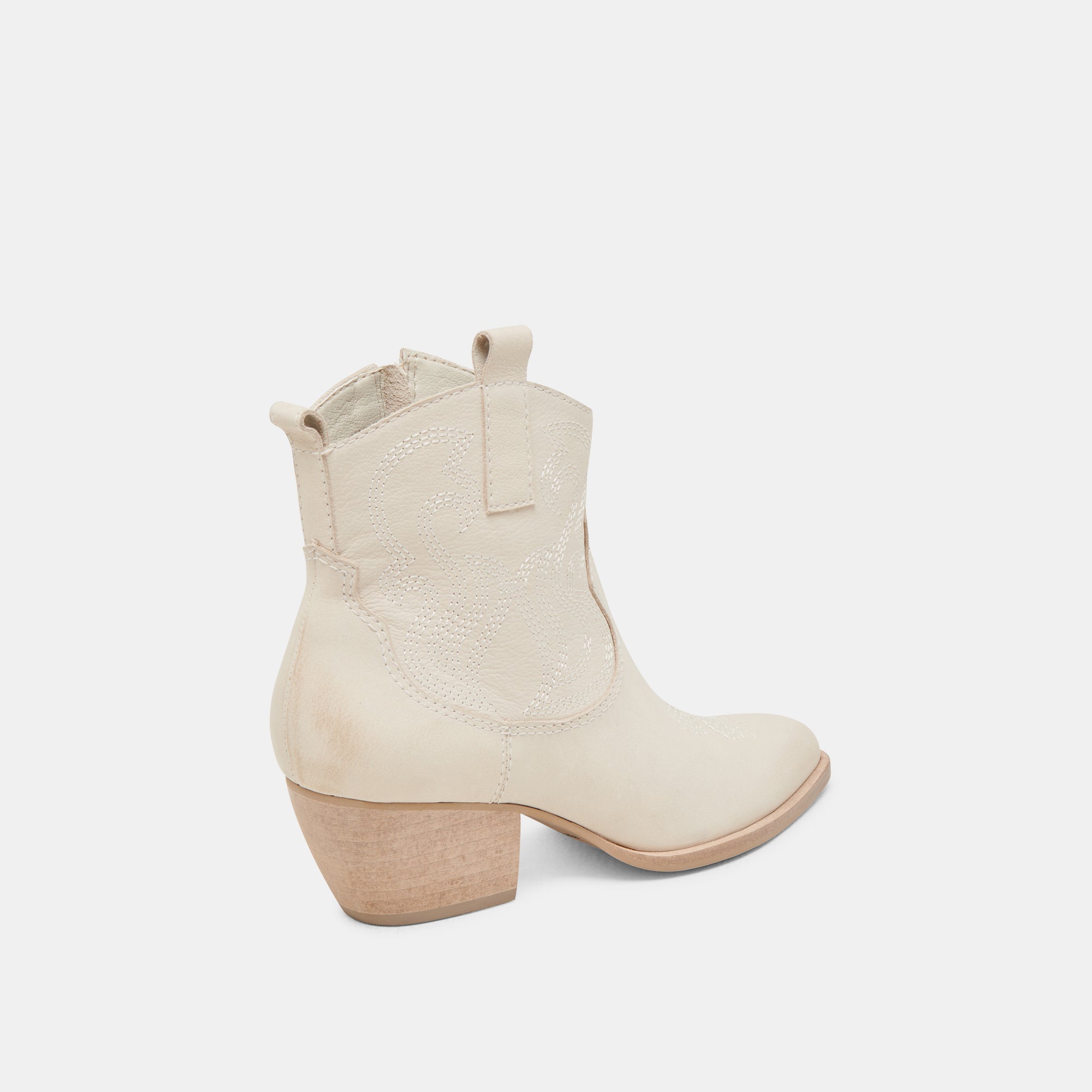 SHANIA BOOTIES IVORY NUBUCK