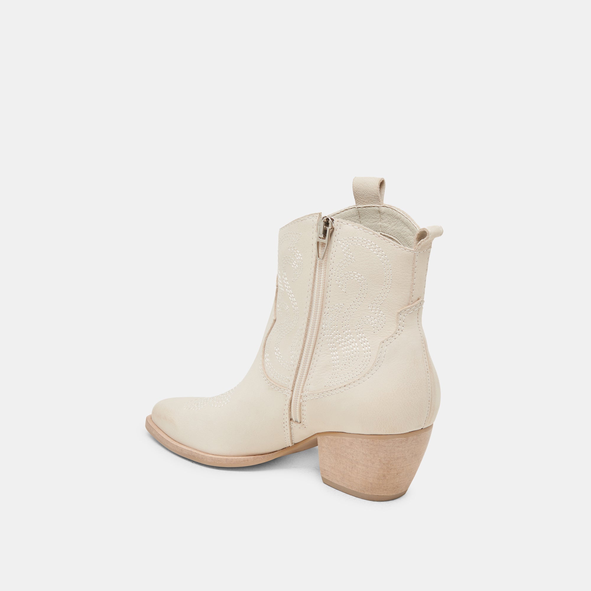 SHANIA BOOTIES IVORY NUBUCK